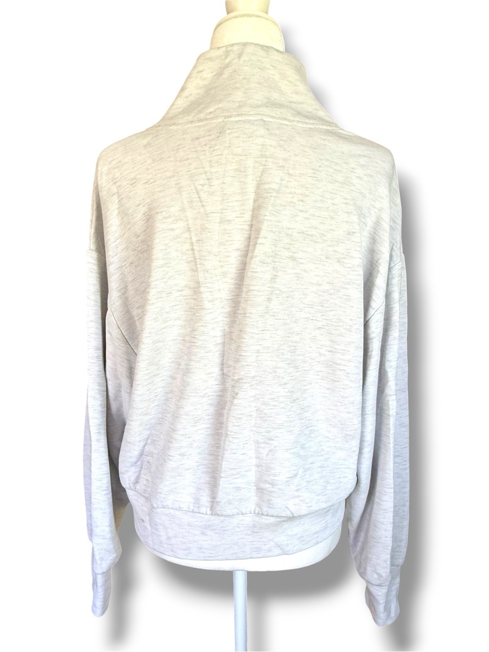 Varley Davidson Sweatshirt Doublesoft Heathered Gray Quarter Sip Size L - Picture 7 of 13